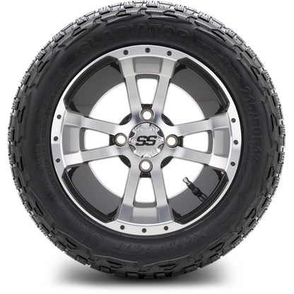 MODZ® 12" Storm Trooper Machined Black Wheels & Off-Road Tires Combo