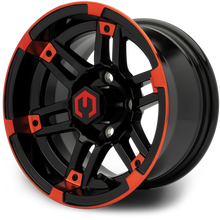 MODZ® Aftershock Red & Black 12" Golf Cart Wheel