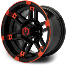 MODZ® Aftershock Red & Black 12" Golf Cart Wheel