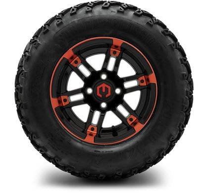 MODZ® 12" Aftershock Red and Black Wheels & Off-Road Tires Combo