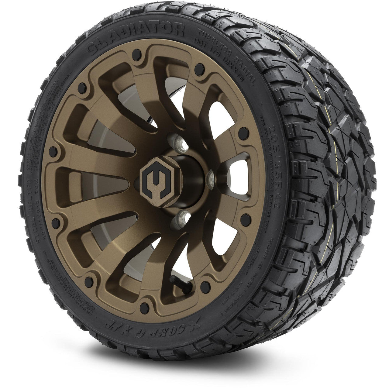 MODZ® 12" Bomber Matte Bronze Wheels & Off-Road Tires Combo