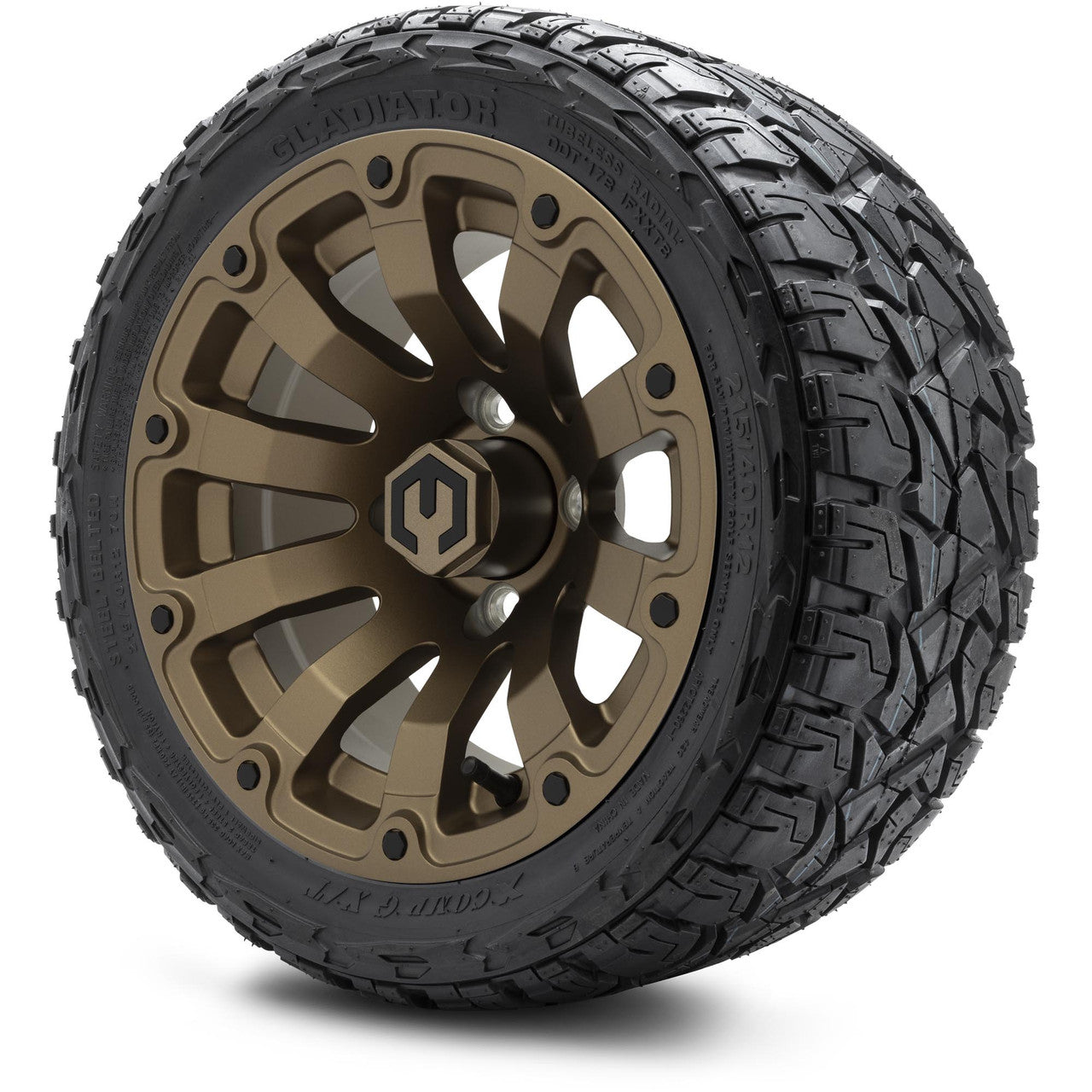MODZ® 12" Bomber Matte Bronze Wheels & Off-Road Tires Combo