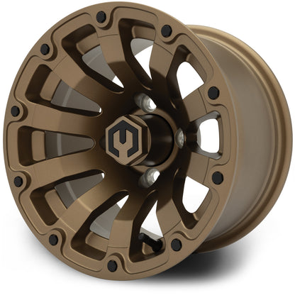 MODZ® Bomber Matte Bronze 12" Golf Cart Wheel