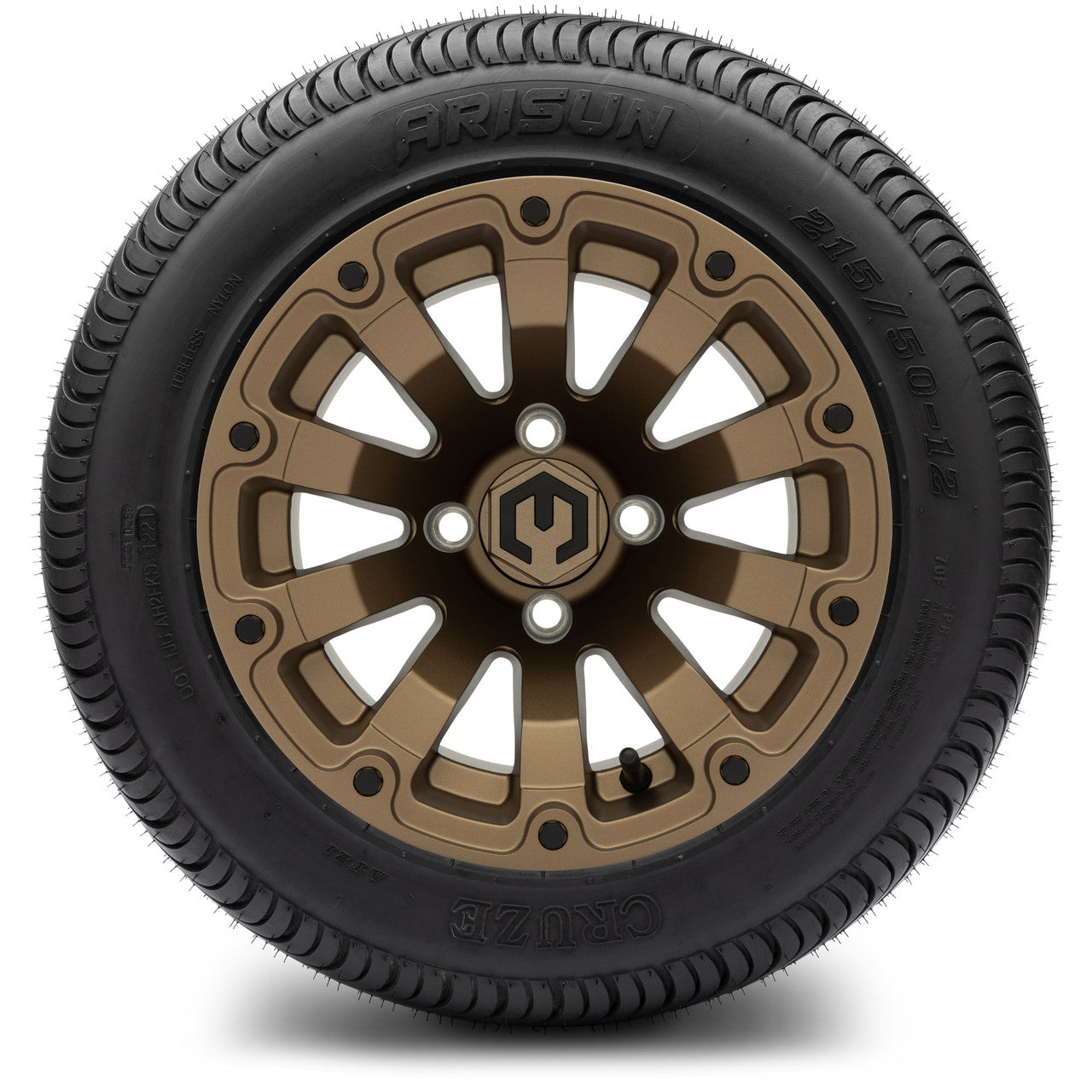 MODZ® 12" Bomber Matte Bronze Wheels & Street Tires Combo