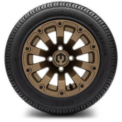 MODZ® 12" Bomber Matte Bronze Wheels & Street Tires Combo