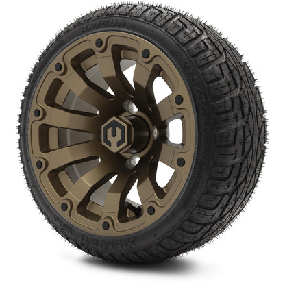 MODZ® 12" Bomber Matte Bronze Wheels & Street Tires Combo