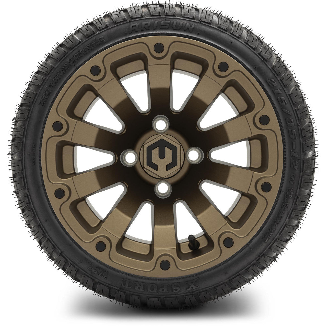 MODZ® 12" Bomber Matte Bronze Wheels & Street Tires Combo