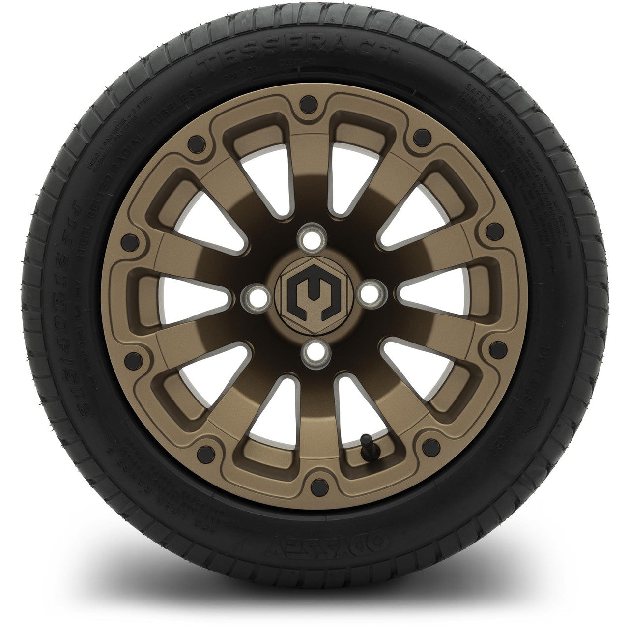 MODZ® 12" Bomber Matte Bronze Wheels & Street Tires Combo