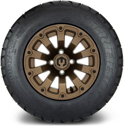 MODZ® 12" Bomber Matte Bronze Wheels & Street Tires Combo