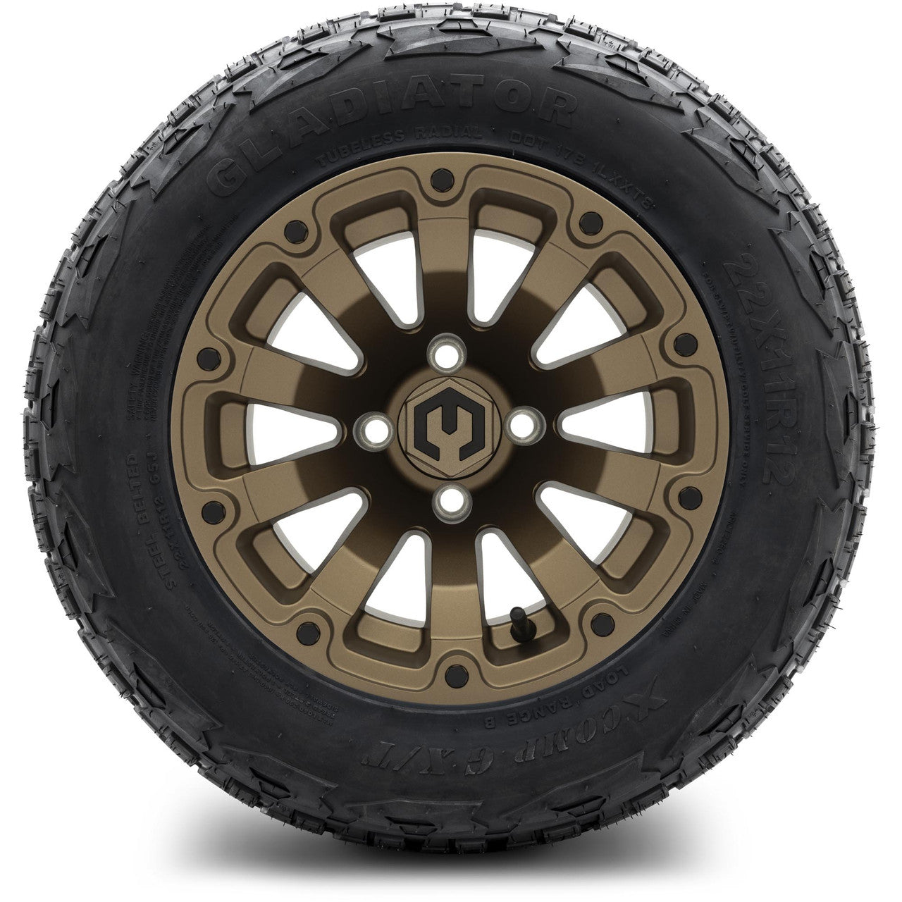 MODZ® 12" Bomber Matte Bronze Wheels & Off-Road Tires Combo