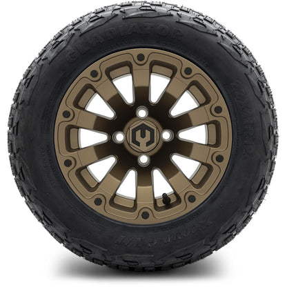MODZ® 12" Bomber Matte Bronze Wheels & Off-Road Tires Combo