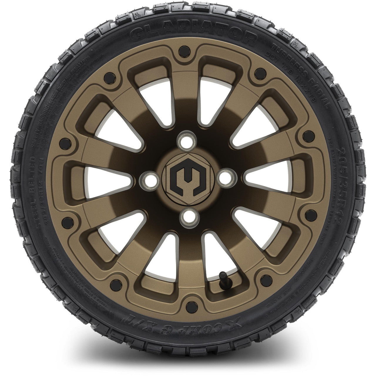 MODZ® 12" Bomber Matte Bronze Wheels & Off-Road Tires Combo