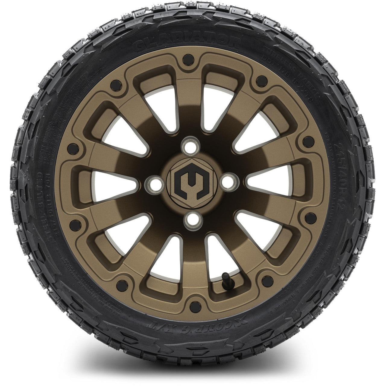 MODZ® 12" Bomber Matte Bronze Wheels & Off-Road Tires Combo