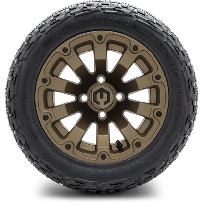 MODZ® 12" Bomber Matte Bronze Wheels & Off-Road Tires Combo