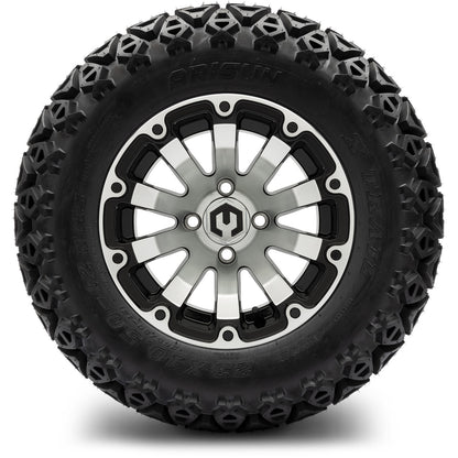 MODZ® 12" Bomber Machined Black Wheels & Off-Road Tires Combo