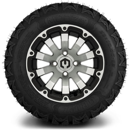 MODZ® 12" Bomber Machined Black Wheels & Off-Road Tires Combo