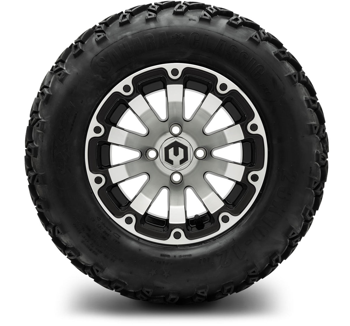 MODZ® 12" Bomber Machined Black Wheels & Off-Road Tires Combo