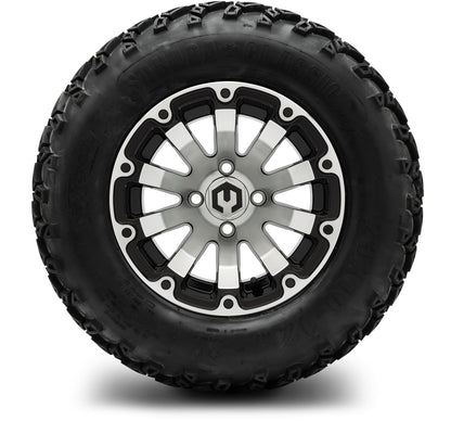 MODZ® 12" Bomber Machined Black Wheels & Off-Road Tires Combo