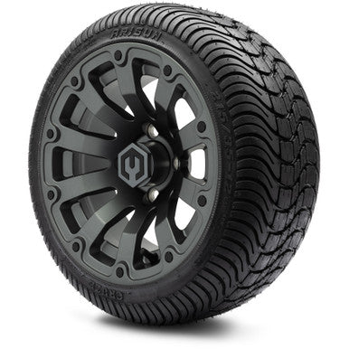 MODZ® 12" Bomber Matte Gunmetal Wheels & Street Tires Combo