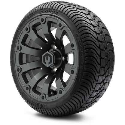 MODZ® 12" Bomber Matte Gunmetal Wheels & Street Tires Combo