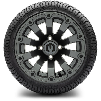 MODZ® 12" Bomber Matte Gunmetal Wheels & Street Tires Combo