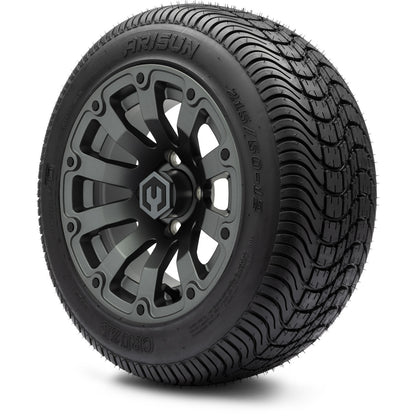MODZ® 12" Bomber Matte Gunmetal Wheels & Street Tires Combo