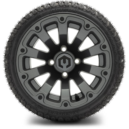 MODZ® 12" Bomber Matte Gunmetal Wheels & Street Tires Combo