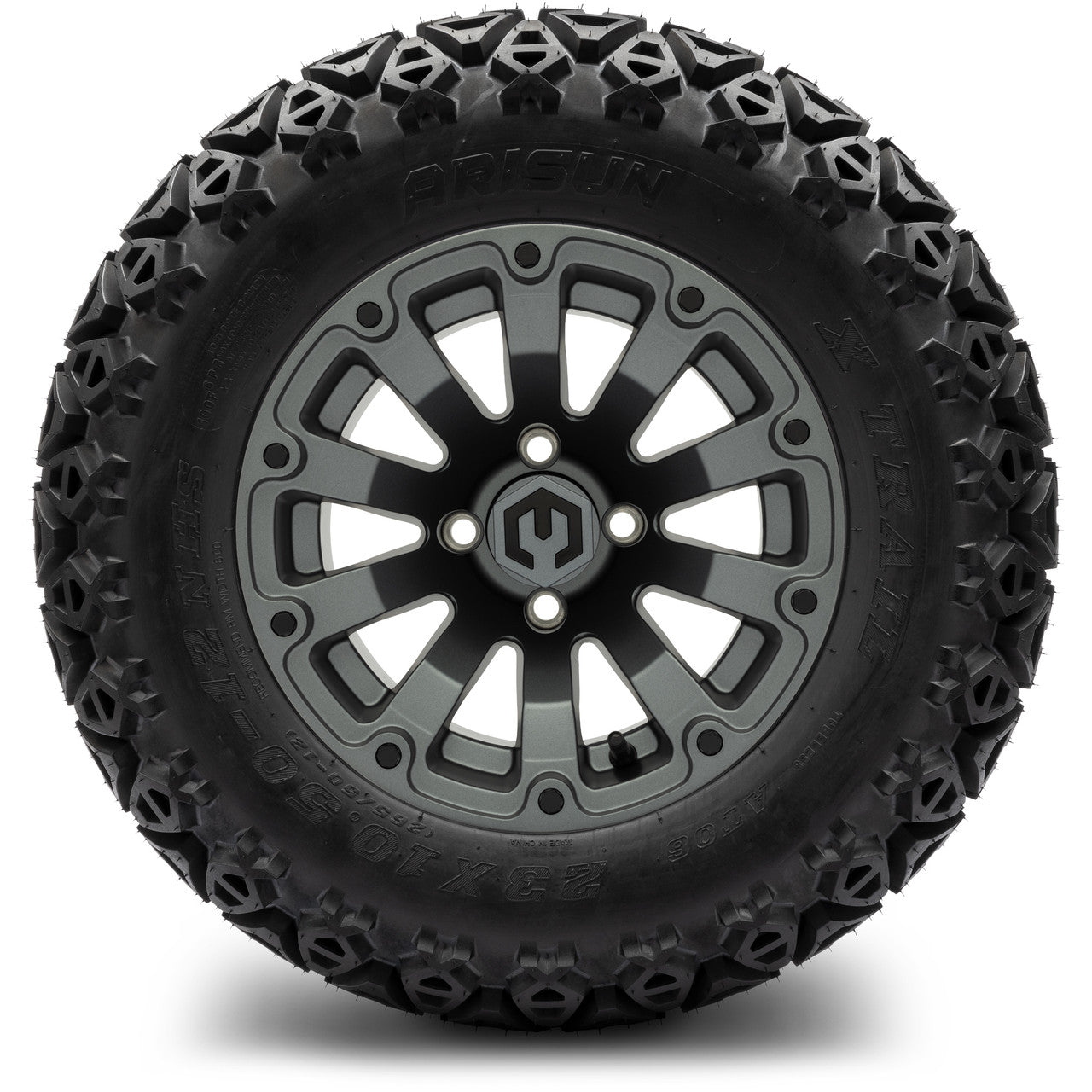 MODZ® 12" Bomber Matte Gunmetal Wheels & Off-Road Tires Combo