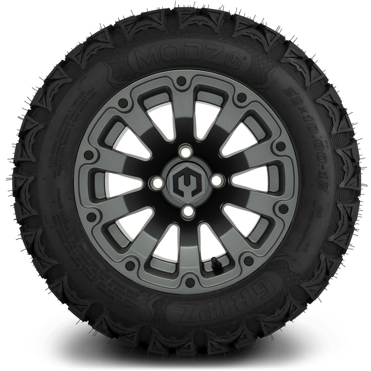 MODZ® 12" Bomber Matte Gunmetal Wheels & Off-Road Tires Combo