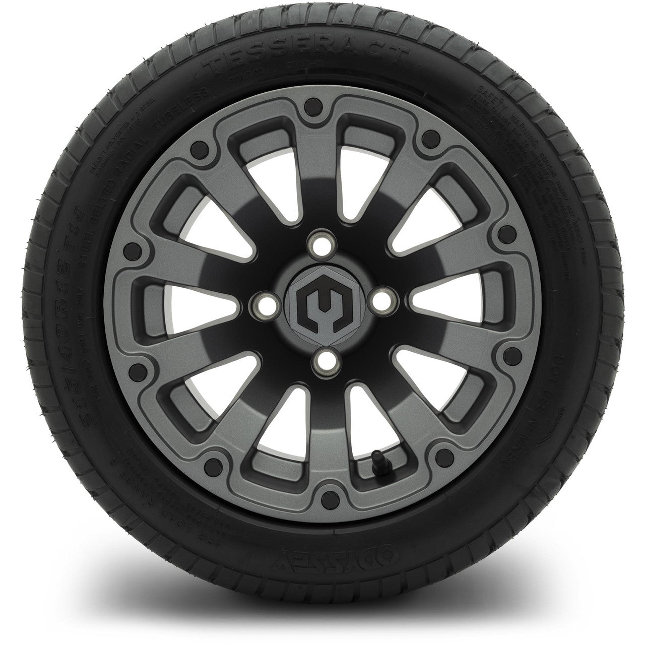 MODZ® 12" Bomber Matte Gunmetal Wheels & Street Tires Combo