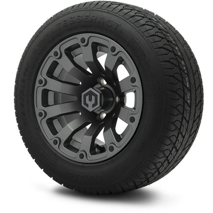 MODZ® 12" Bomber Matte Gunmetal Wheels & Street Tires Combo