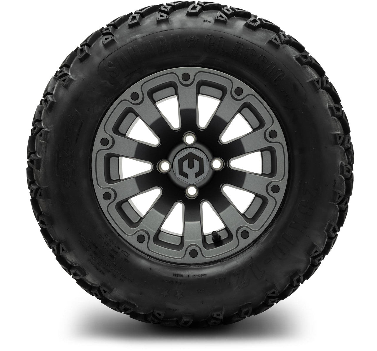 MODZ® 12" Bomber Matte Gunmetal Wheels & Off-Road Tires Combo