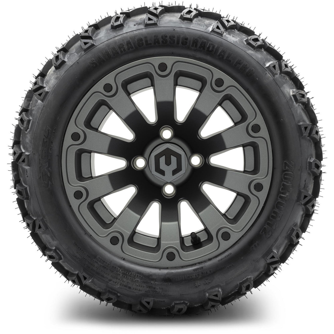 MODZ® 12" Bomber Matte Gunmetal Wheels & Off-Road Tires Combo