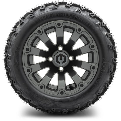 MODZ® 12" Bomber Matte Gunmetal Wheels & Off-Road Tires Combo