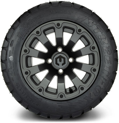 MODZ® 12" Bomber Matte Gunmetal Wheels & Street Tires Combo