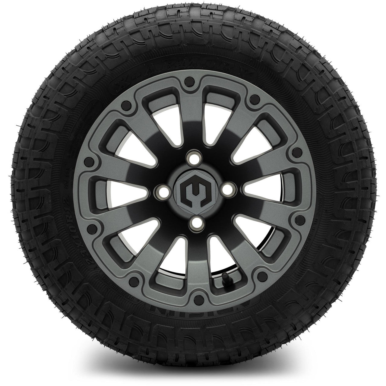 MODZ® 12" Bomber Matte Gunmetal Wheels & Off-Road Tires Combo