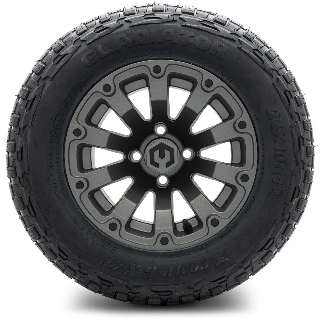 MODZ® 12" Bomber Matte Gunmetal Wheels & Off-Road Tires Combo