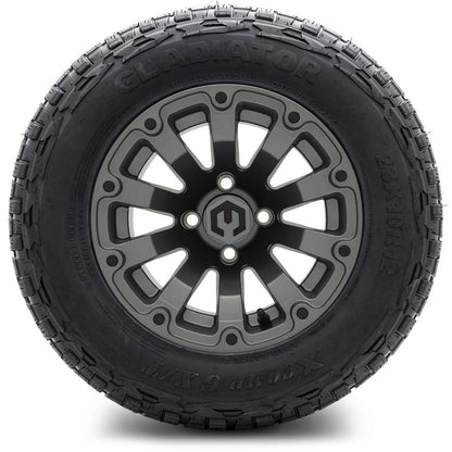 MODZ® 12" Bomber Matte Gunmetal Wheels & Off-Road Tires Combo