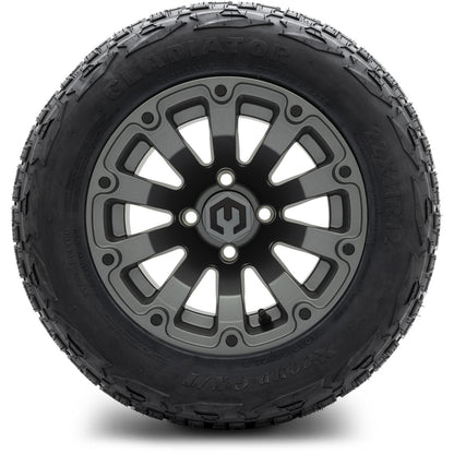 MODZ® 12" Bomber Matte Gunmetal Wheels & Off-Road Tires Combo
