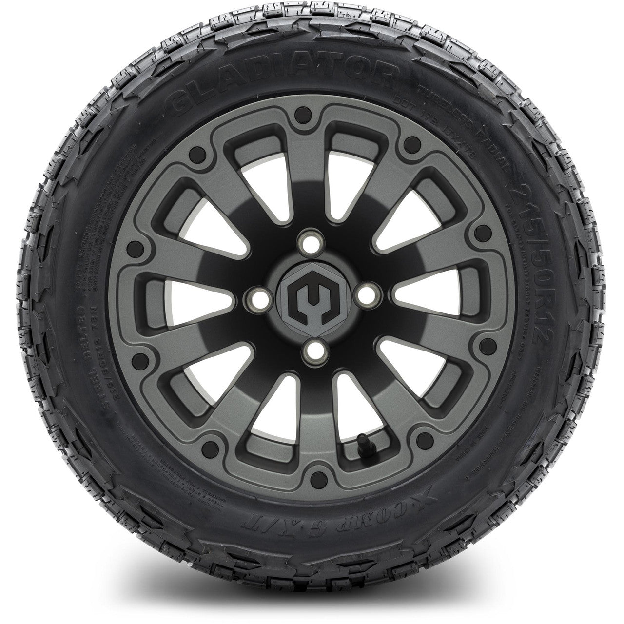 MODZ® 12" Bomber Matte Gunmetal Wheels & Off-Road Tires Combo