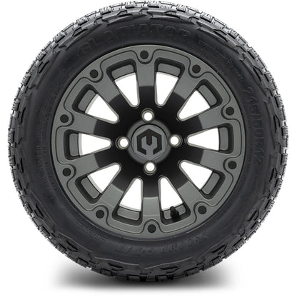 MODZ® 12" Bomber Matte Gunmetal Wheels & Off-Road Tires Combo