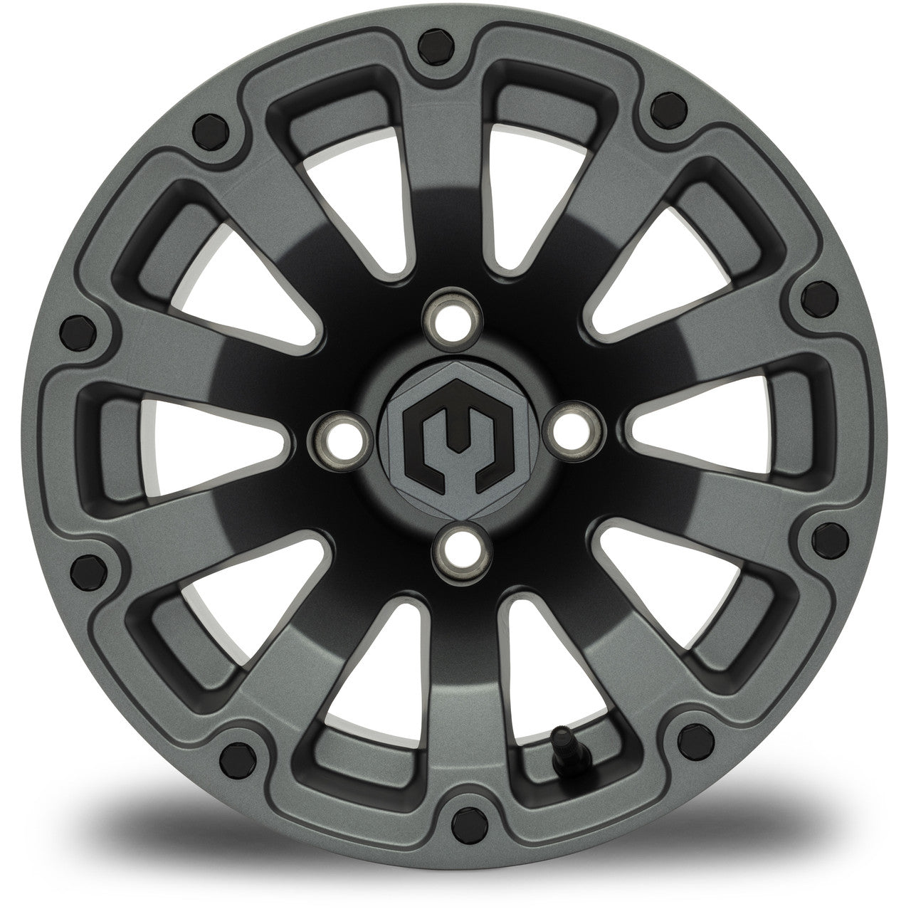 MODZ® Bomber Matte Gunmetal 12" Golf Cart Wheel