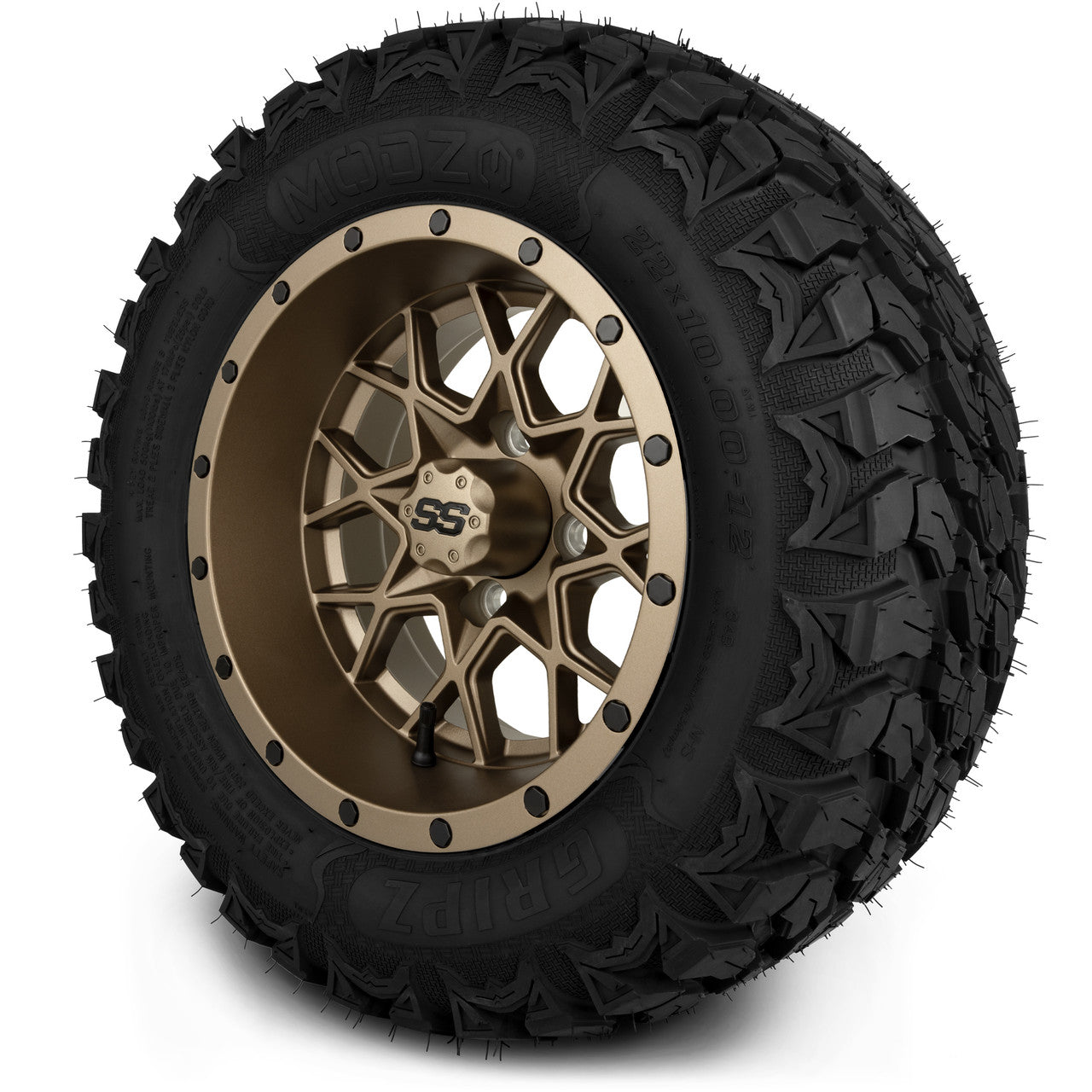 MODZ® 12" Vortex Matte Bronze Wheels & Off-Road Tires Combo