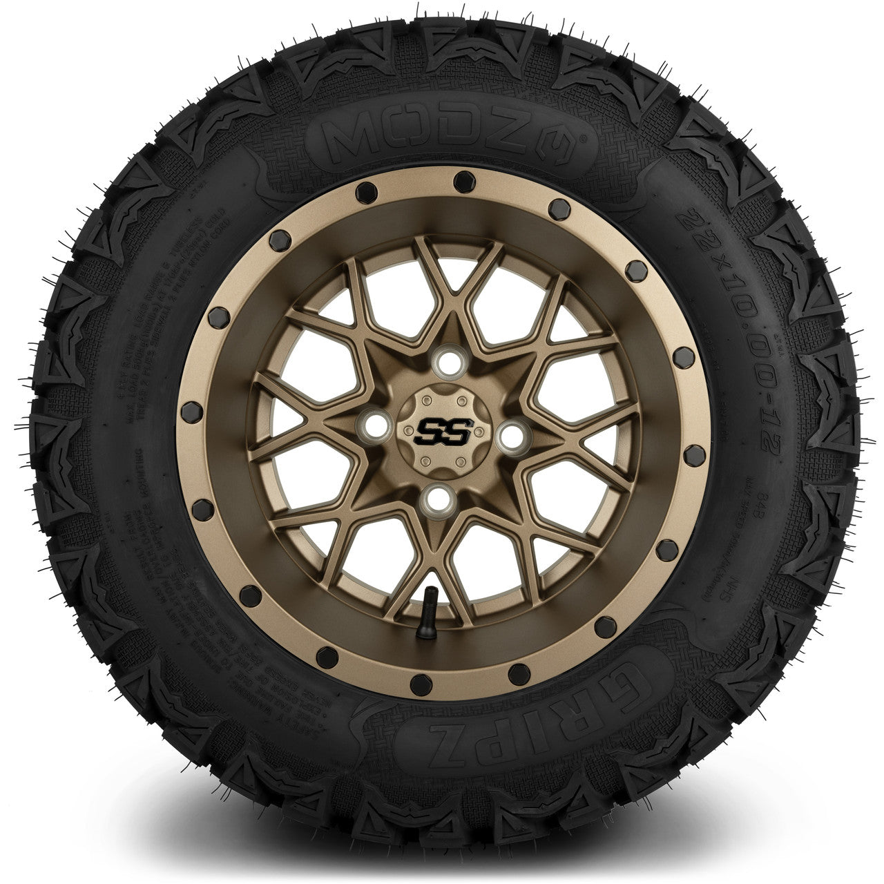 MODZ® 12" Vortex Matte Bronze Wheels & Off-Road Tires Combo
