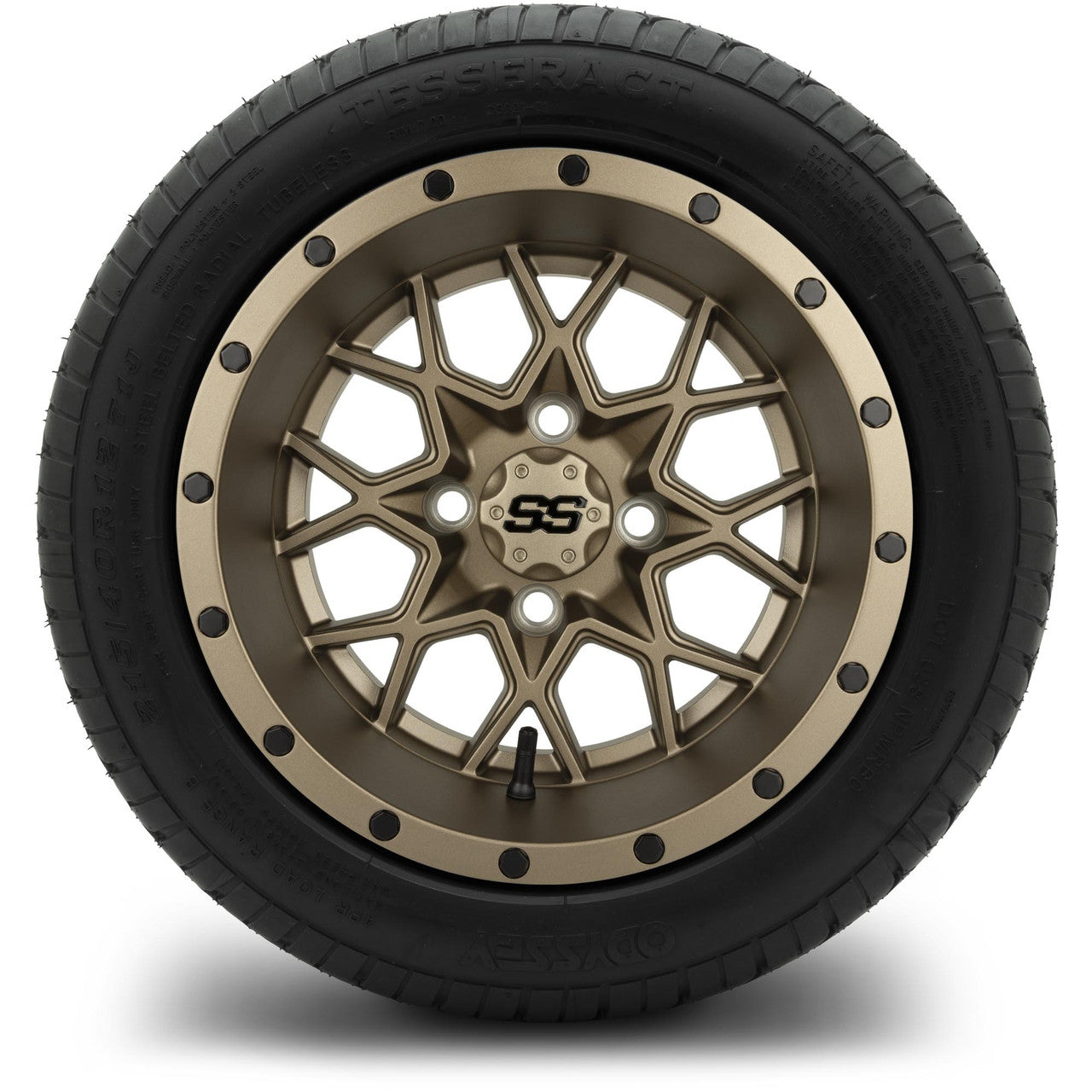 MODZ® 12" Vortex Matte Bronze Wheels & Street Tires Combo