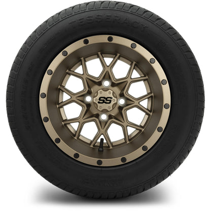 MODZ® 12" Vortex Matte Bronze Wheels & Street Tires Combo