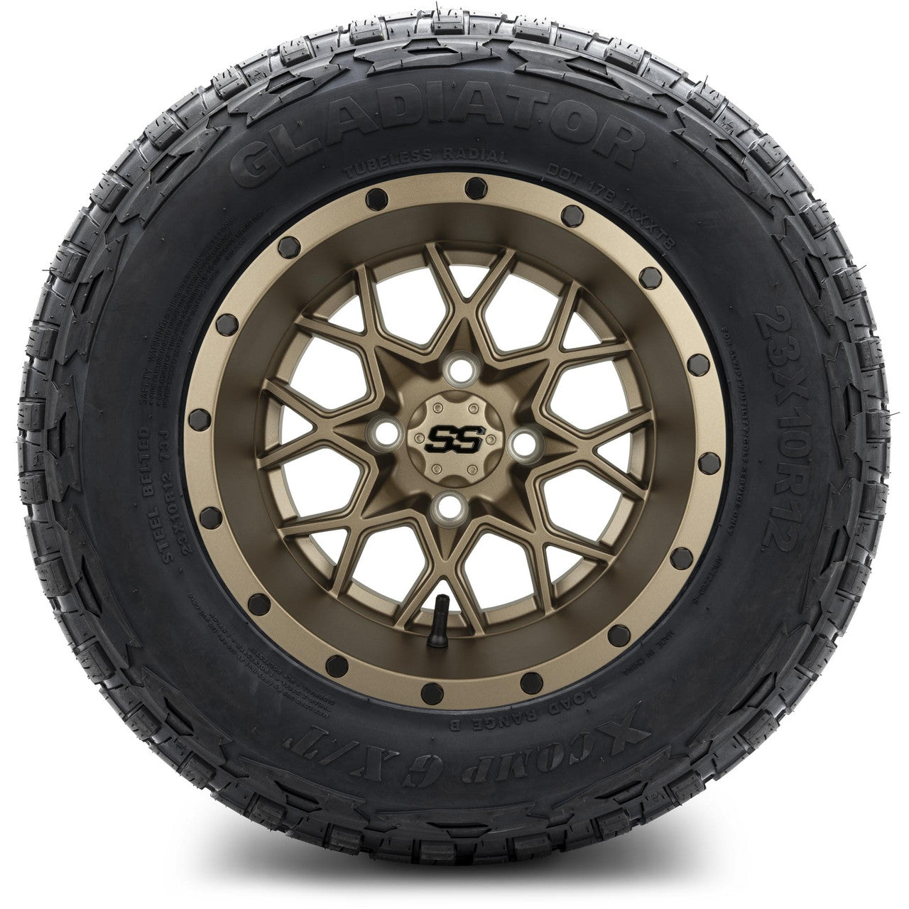 MODZ® 12" Vortex Matte Bronze Wheels & Off-Road Tires Combo