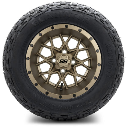 MODZ® 12" Vortex Matte Bronze Wheels & Off-Road Tires Combo
