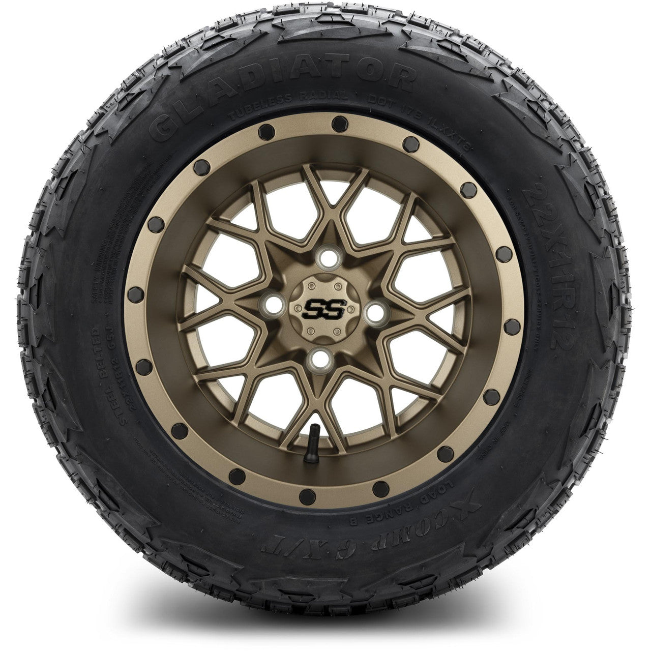 MODZ® 12" Vortex Matte Bronze Wheels & Off-Road Tires Combo