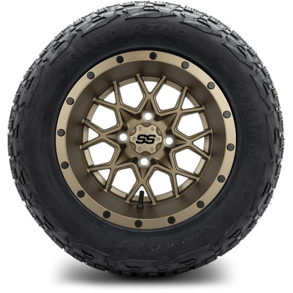 MODZ® 12" Vortex Matte Bronze Wheels & Off-Road Tires Combo